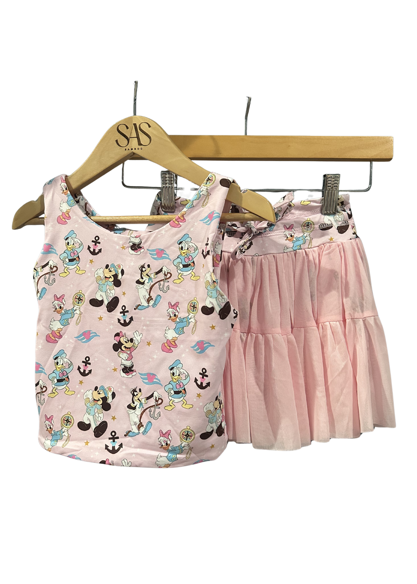 Top & Mesh Skort - Cruise (Light Pink)