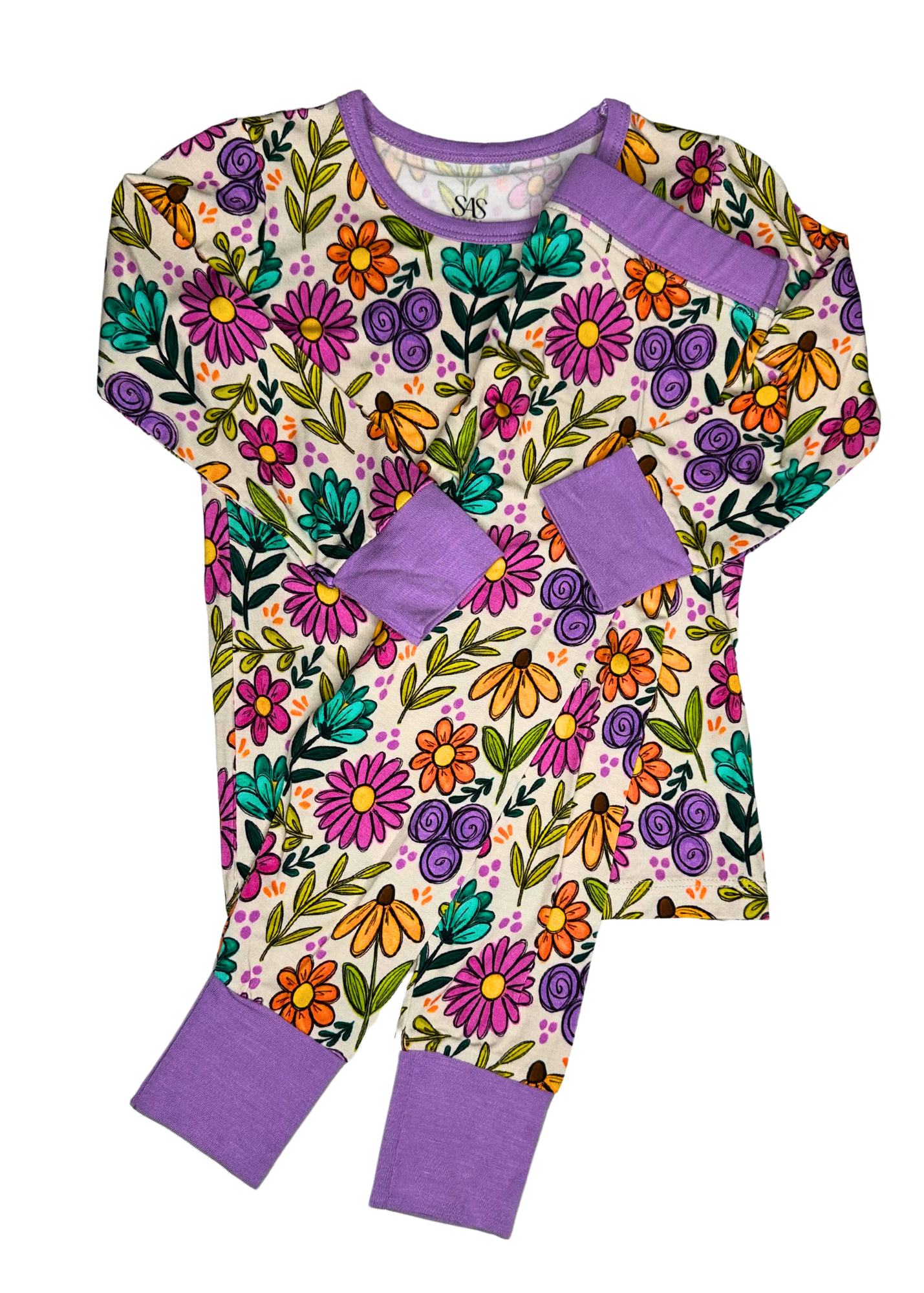 “Bedtime Blossoms” Two Piece Pajama