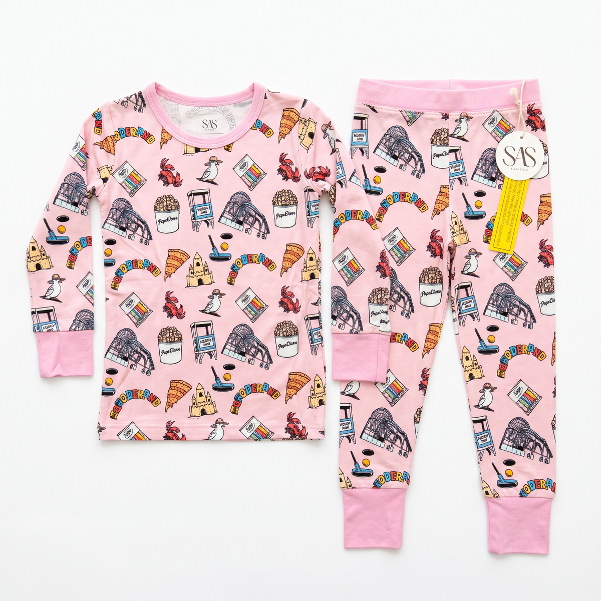 OCEAN CITY Pink Two Piece Set