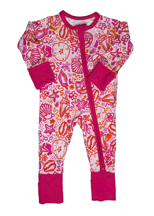 “Summer Seashell” Zippie Pajama