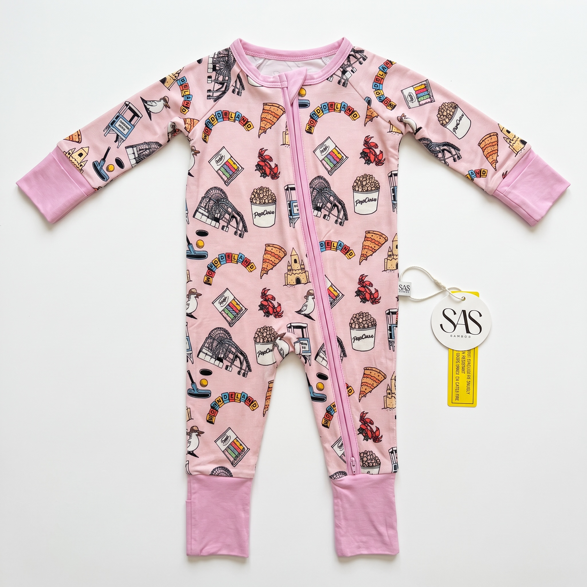 OCEAN CITY Pink Zippie