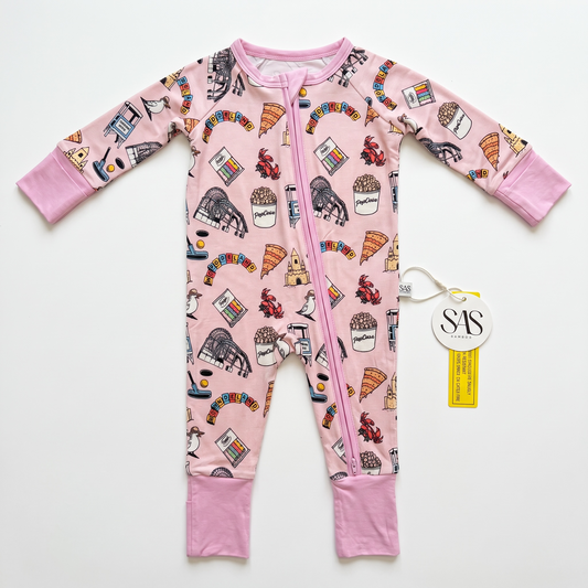 OCEAN CITY Pink Zippie