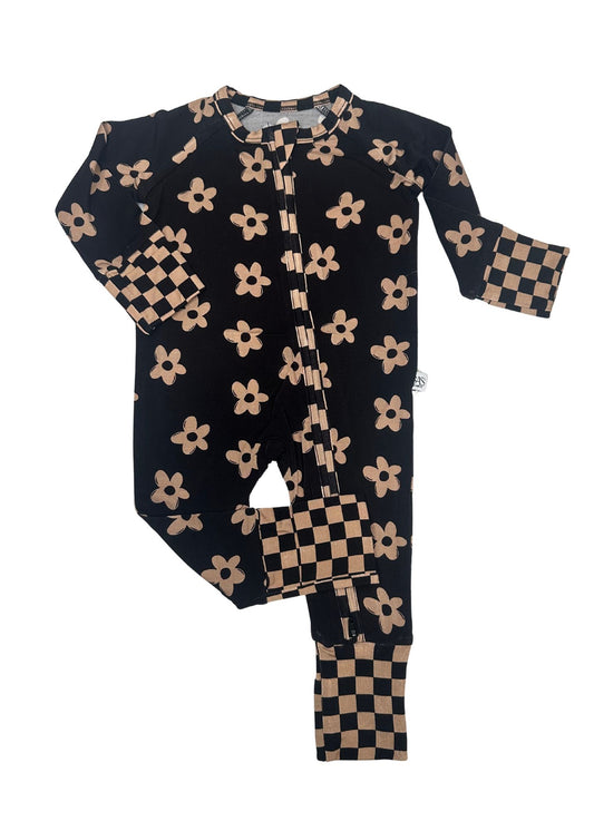 Checkered Floral Zippy