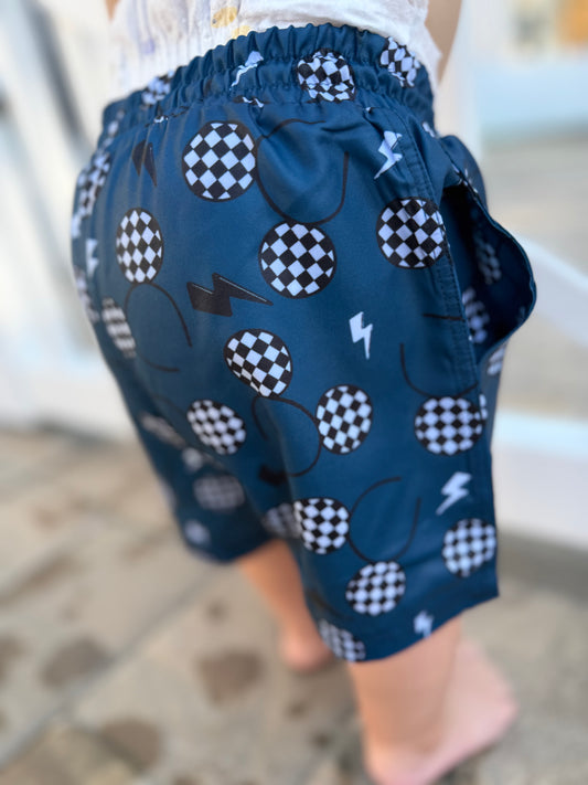 Checkered Mouse Boys Bathing Suit