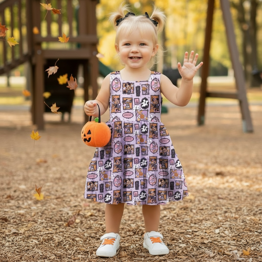 Purple Halloween Friends Toddler
