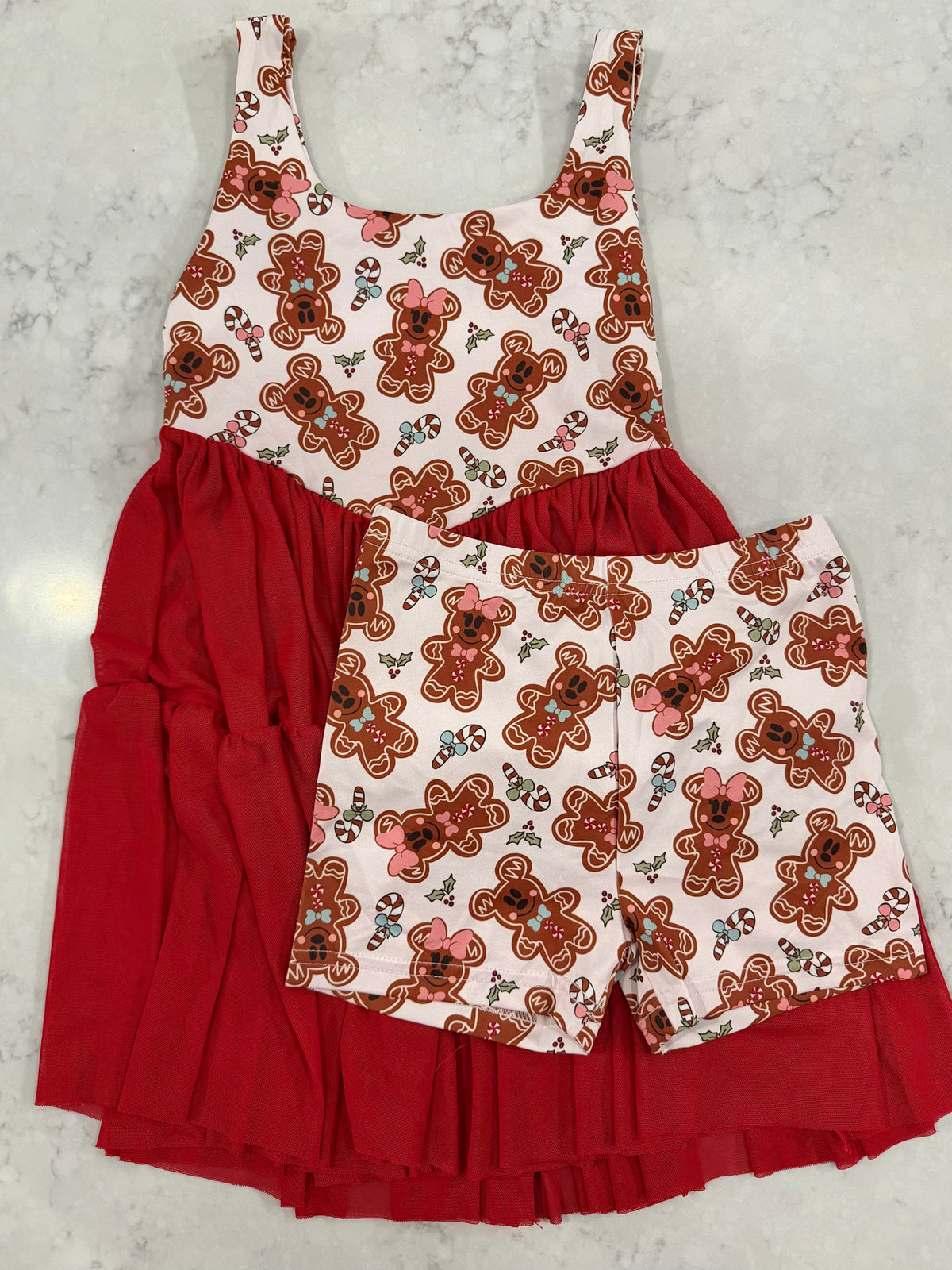 Red Gingerbread Adult Dress