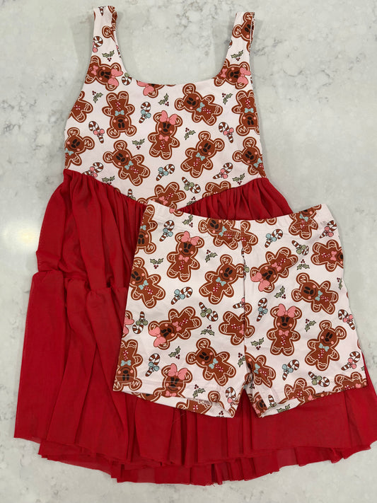 Red Gingerbread Adult Dress