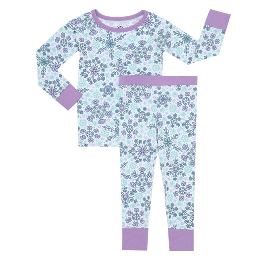 "Snowflake Snuggles" Two Piece Pajamas