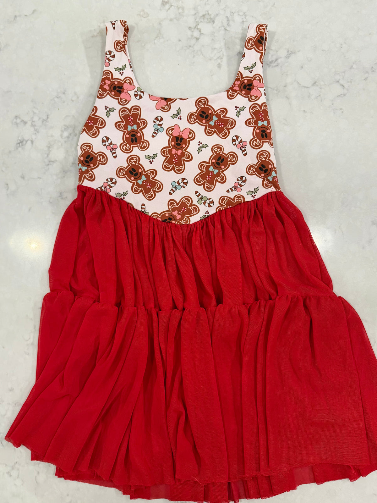 Red Gingerbread Child Dress