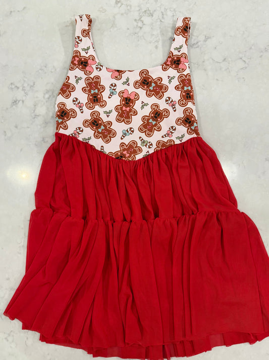 Red Gingerbread Child Dress