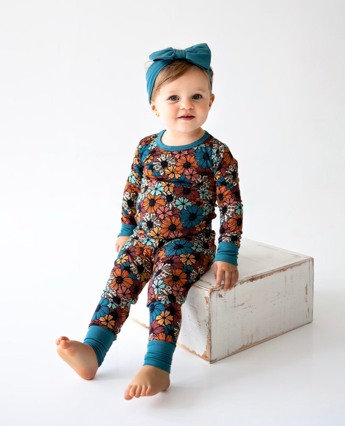 "Fall Flowers" Two Piece Pajama