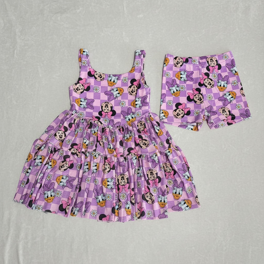 Purple Checkered Friends