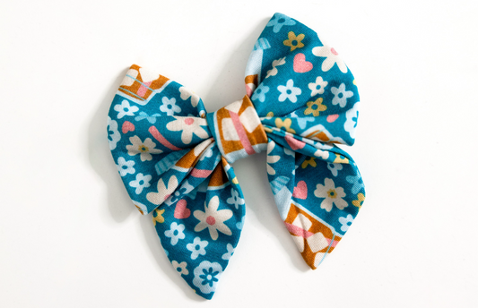 Iced Latte Clip Bow (includes optional Nylon Headband)