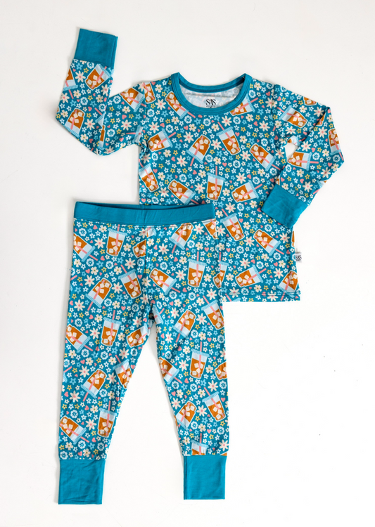 "Love You Iced Latte" 2 piece Jammie Set